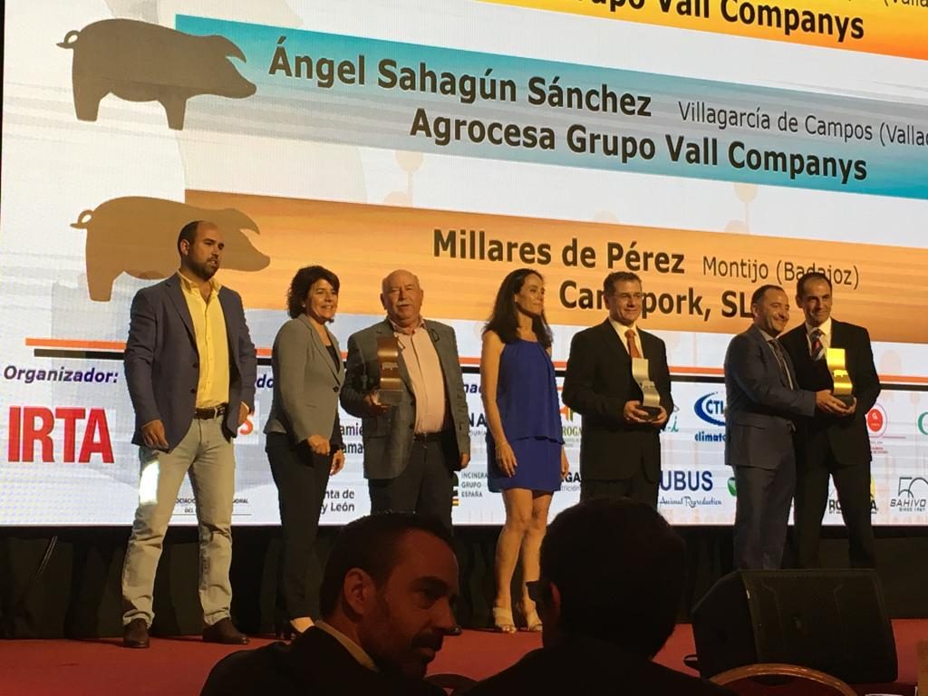 La granja Jesús González Sahagún, de l’empresa Agrocesa – Grup Vall Companys, va rebre el Porc d’Or Ibèric especial amb Diamant.